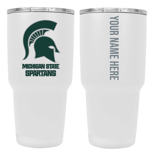 Collegiate Custom Michigan State Spartans Vaso Acero Aislado