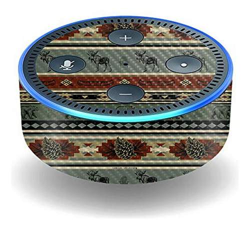 Piel De Fibra De Carbono Para Amazon Echo Dot (2da Gen) - Ra