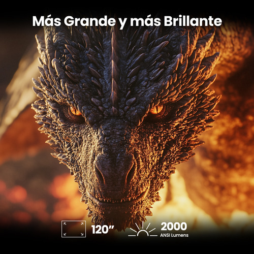 Proyector Gamer Benq X300g 120 4k 2000lm Lag 8ms Androidtv Color Blanco