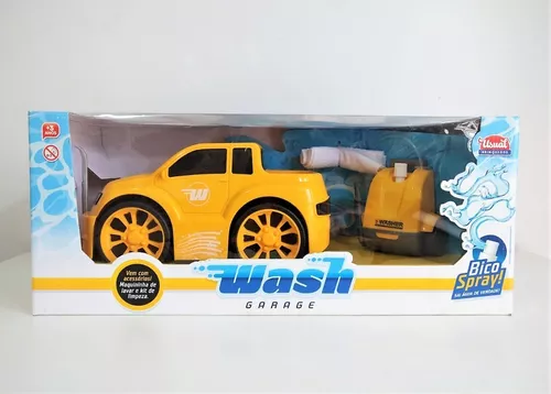 Carrinho Com Lava Rápido Wash Garage Pick-up Brinquedo