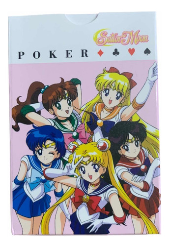 Juego De Cartas Naipes Poker Baraja Sailor Moon