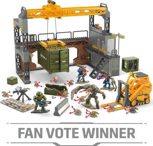 Mega Construx Halo Fábrica Floodgate Firefly Juego Costrucci