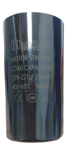 Capacitor De Arranque 330vac 189-227 Mfd Tienda Chacaito