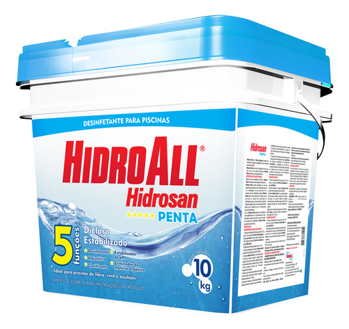 Cloro Granulado Hidrosan Penta 10kg - Hidroall