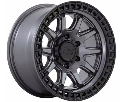 Rin Black Rhino Calico Gris Mate 17x8.5 6x139 Offset -10