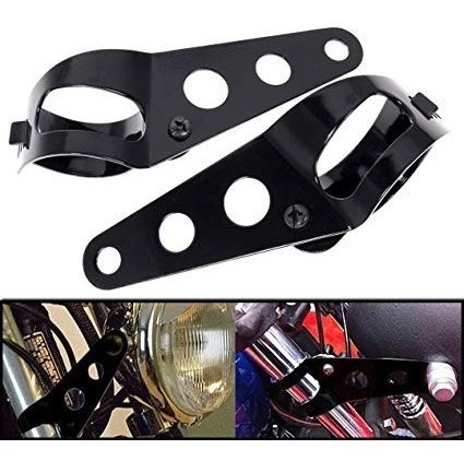 Soporte Faro Custom Cafe Racer Bobber P/barral De 34 A 46mm