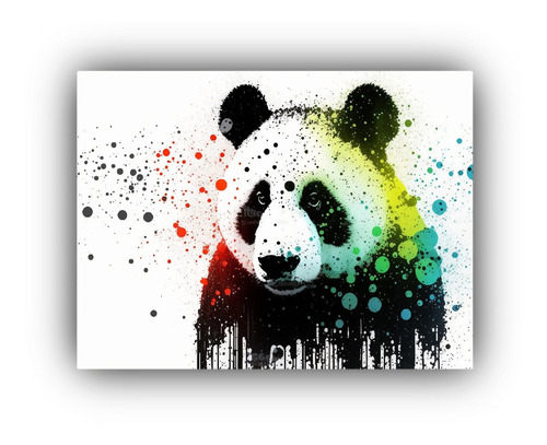 Arte De Pared Inspiraciones Pandas Llamativo 50x40cm