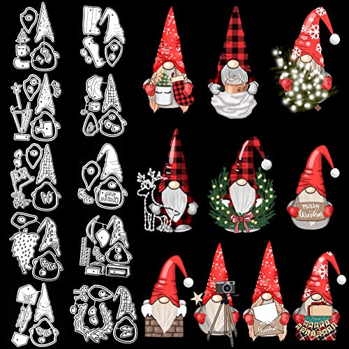10 Pieces Valentine's Day Gnome Die Cut Metal Crafting ...