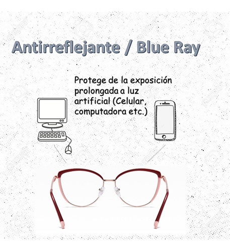 Lentes Ojo De Gato Proteccion Solar Uv + Blue Ray