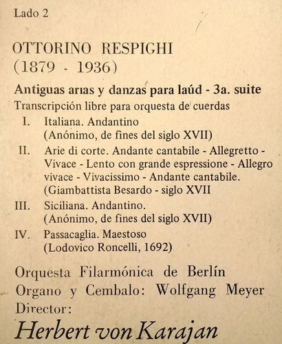 Lp Herbert Von Karajan (adagio) (Usado)