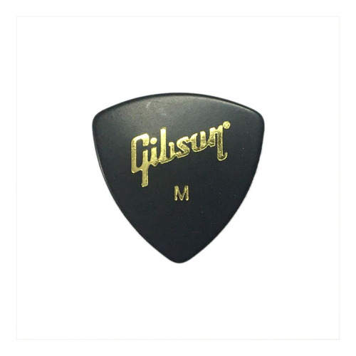 Palheta Celuloide Gibson Média Aprgg 73m Preta 12 Unidades