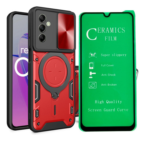 Funda Protector Cam Reforzado + Vidrio Cera Para Samsung A14