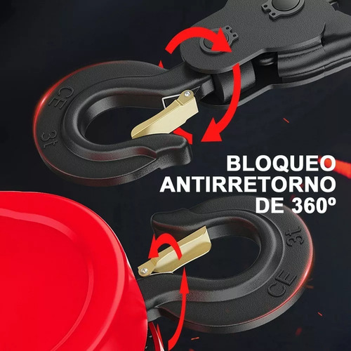 Tecle Manual De 1 Tonelada Con Cadena De 5 Metros