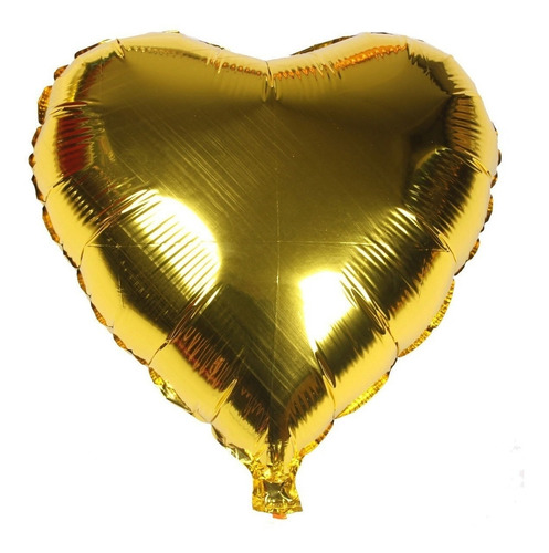 Globo Metalizado Corazón 18 Pulgadas Varios Colores Pack 2
