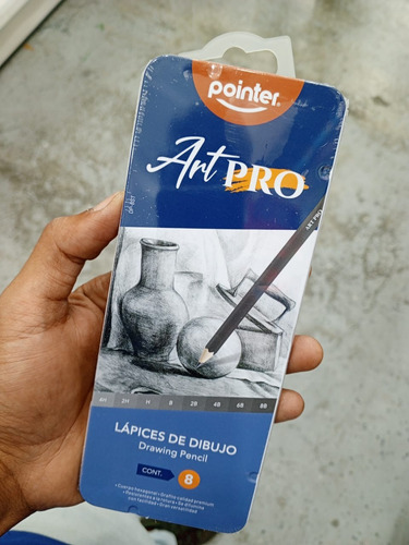 Set De 8 Lápices Profesionales Pointer 4h/2h/h/b/2b/4b/6b/8b