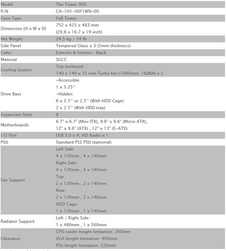 Thermaltake Tower 900 E-atx Vertical Torre Para Computador
