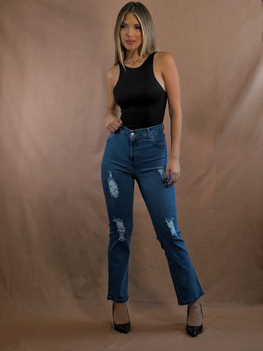 Imagen 5 de 10 de Jeans Stretch Para Damas Azules Marca Isle