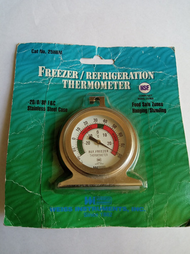 Termometro De Refrigeracion Analogico (-20 A +20 Grados )