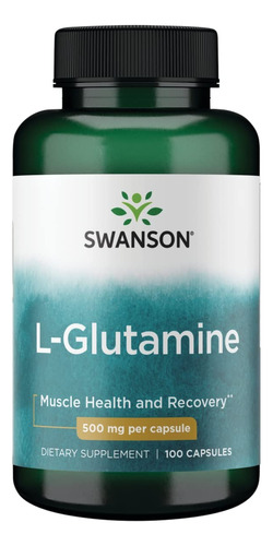 L Glutamina 500 Mg 100 Capsulas Swanson