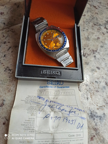 Oportunidade Única Seiko Pogue 6139-6002 C/ Caixa E Certific
