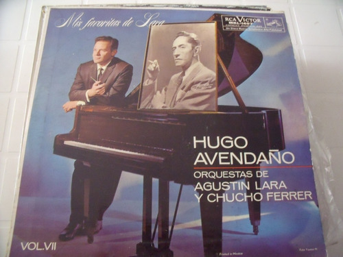 Lp Hugo Avendaño Orquestas De Agustin Lara