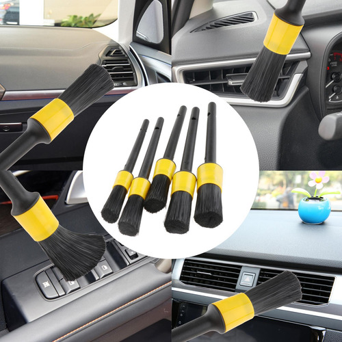 5x Car Detailing Brush Set Cepillos De Limpieza Para Limpiar