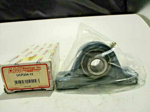 New Ami Ucp204-12 2 Bolt Pillow Block Bearing Vvz