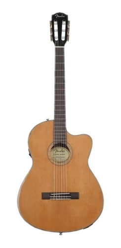 Imagen 1 de 8 de Guitarra criolla clásica Fender Classic Design CN-140SCE para diestros natural gloss