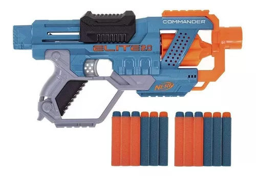 Nerf Elite 2.0 Lançador Commander Rd-6 Com 12 Dardos Arminha