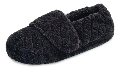 Acorn - Pantuflas De Spa Para Mujer, Negro