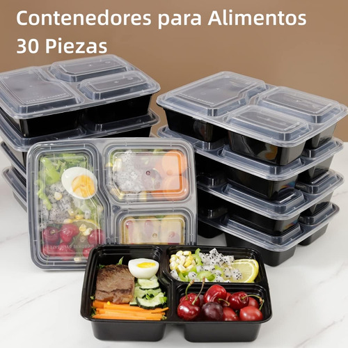 Recipientes Para Preparação De Refeições, Pacote Com 30, 34