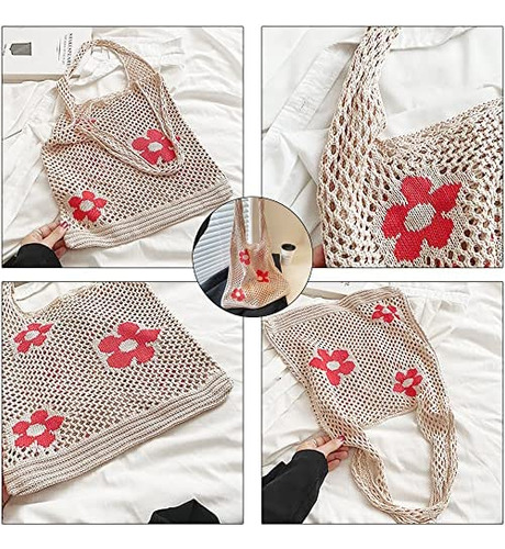 Aiyuencici Bolso De Mano De Ganchillo, Bolso De Vagabundo De