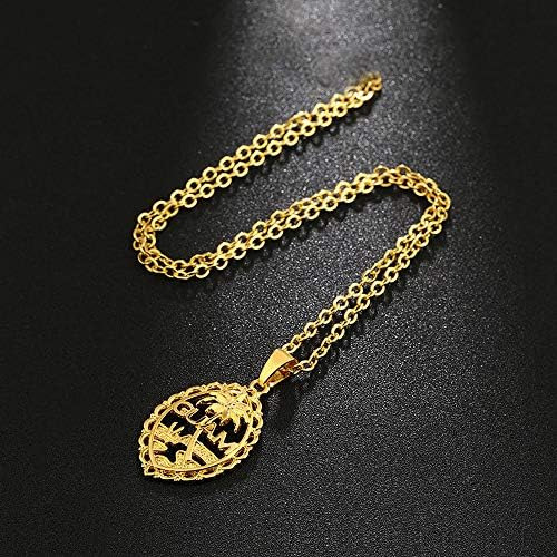 Sajayea, Collares Con Colgante De Mapa De La Bandera De Guam