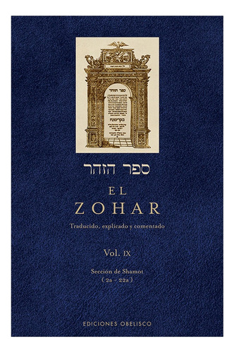 El Zohar. Vol. Ix - Rabi Shimon Bar Iojai