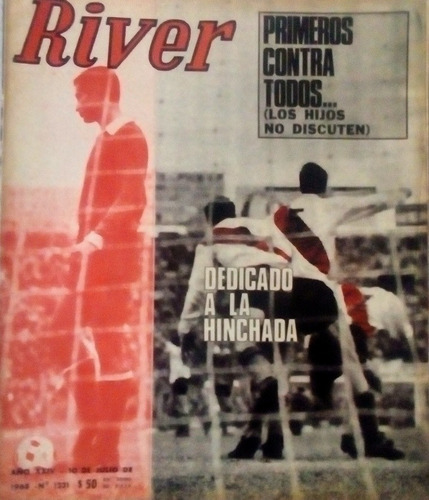 Revista River 1231 Campeonato 1968 River 1 Independiente 0