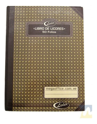 Libro De Licor Menor 50 Folios