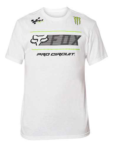 Camiseta Fox Monster Pro Circuit Branco