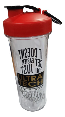 Vaso Ultra Teck Shaker Mezclador Con Resorte - Proteinas