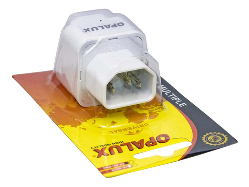 Adaptador Enchufe Con Toma Tierra Para Ups Op-603-r Opalux