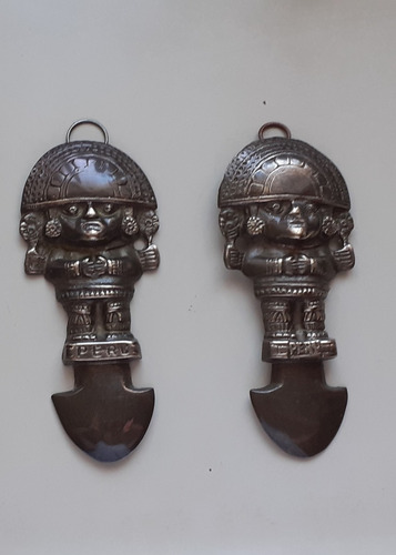 Adorno Peruano Tumi (cuchillo De Metal Inca )en Bronce