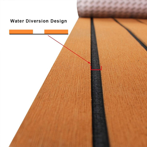 Goma Simil Madera Loop Eva Deck Lancha Barco Planchada