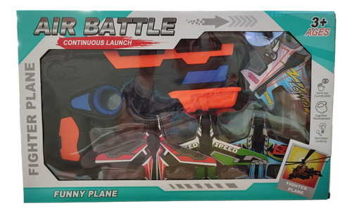 Pistola Lanzador De Aviones Juego Eyección Expulsión A Click