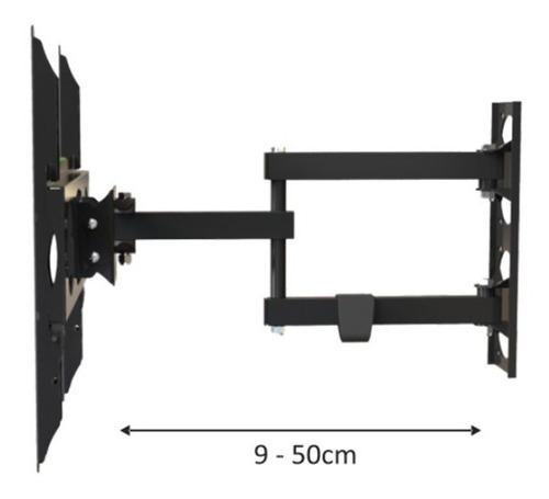Soporte Tv Lcd Led 26 32 40 43 50 55 60 65 2 Brazos Móvil Horizontal Basculante Vertical 50cm 55kg Vesa Hasta 40cm