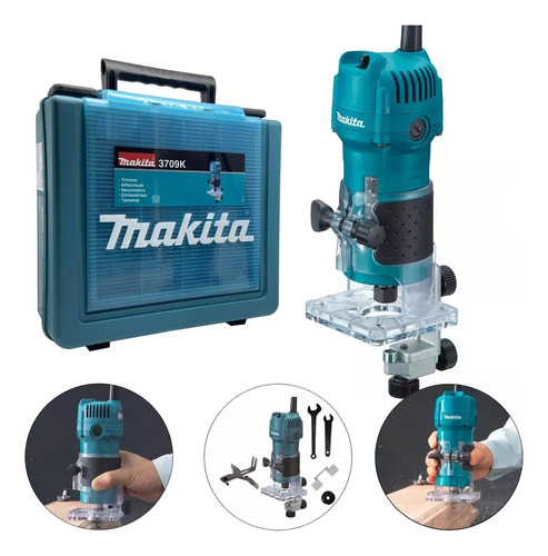 Tupia Makita 3709k 530watts + Maleta 220v Profissional