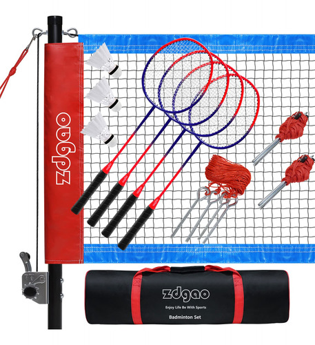Zdgao Juegos De Badminton Para Patios Traseros Con Red | Red