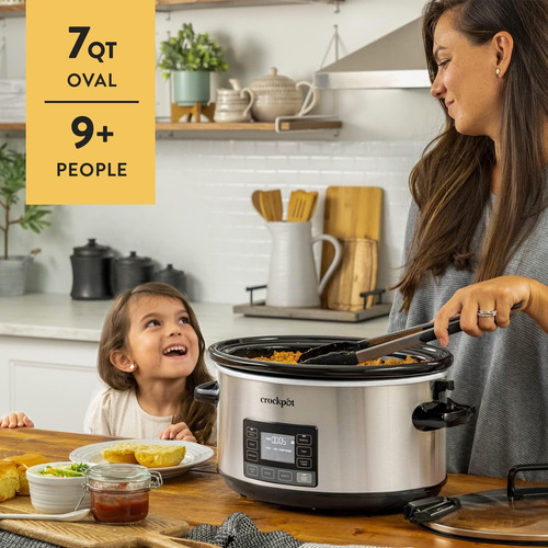 Olla De Cocción Lenta Crock-pot, 6.6 L, 1500 W