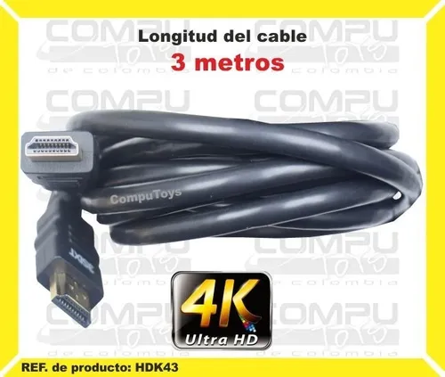 Cable Hdmi De 3 Metros Plano Ref: Hdm03p Computoys Sas