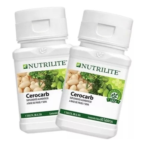 Nutrilite Cero Carbs Bloqueo Carbohidratos 60 Tabs 2 Piezas