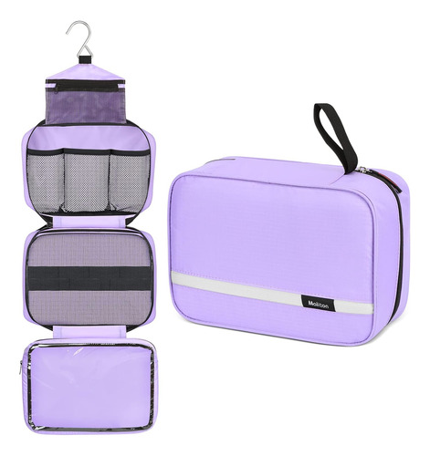 Neceser De Viaje Para Mujer Colgante Morado 4 Compartimentos