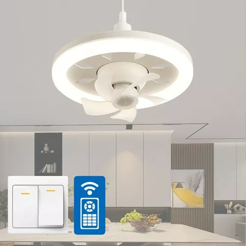 Lampara Ventilador De Techo Tianlai 5 Aspas36w Diámetro 30cm